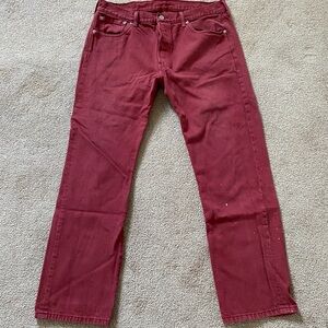 Vintage Red Jeans
